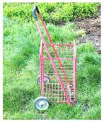 §caddy de course en métal pliable, Handtassen en Accessoires, Ophalen of Verzenden, Gebruikt, Rood