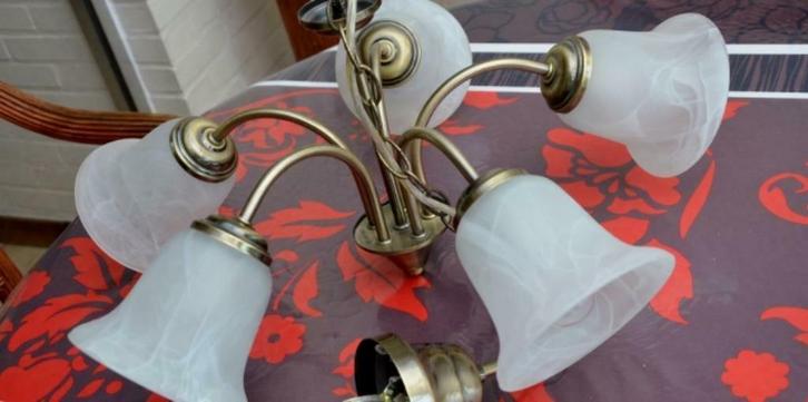 Luster, Huis en Inrichting, Lampen | Kroonluchters, Zo goed als nieuw, Ophalen