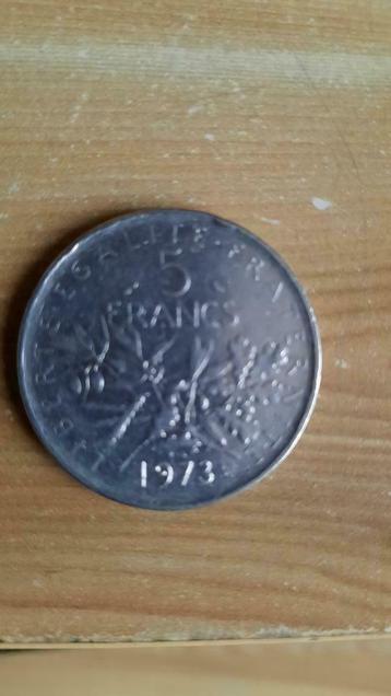 Pièce 5 Francs français, Enlèvement ou Envoi, France, Monnaie en vrac, Argent