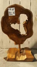 Tranches de teck petites maxi 60 cm, Antiquités & Art, Art | Sculptures & Bois