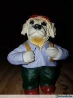 beeldje hond  met rugzak, Antiek en Kunst, Ophalen of Verzenden
