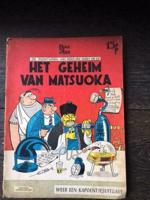 Strip Nero, Van Zwam en Co-Het geheim van Matsuoka (1e druk, Boeken, Stripverhalen, Gelezen, Eén stripboek, Ophalen of Verzenden