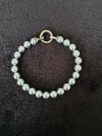 Parel armband van Zinzi met zilveren clipring, Handtassen en Accessoires, Ophalen of Verzenden, Zo goed als nieuw, Zilver