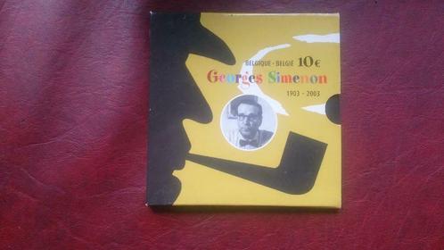 Georges simenon 1903 - 2003 munt belgique - belgië, Timbres & Monnaies, Monnaies | Belgique, Enlèvement ou Envoi