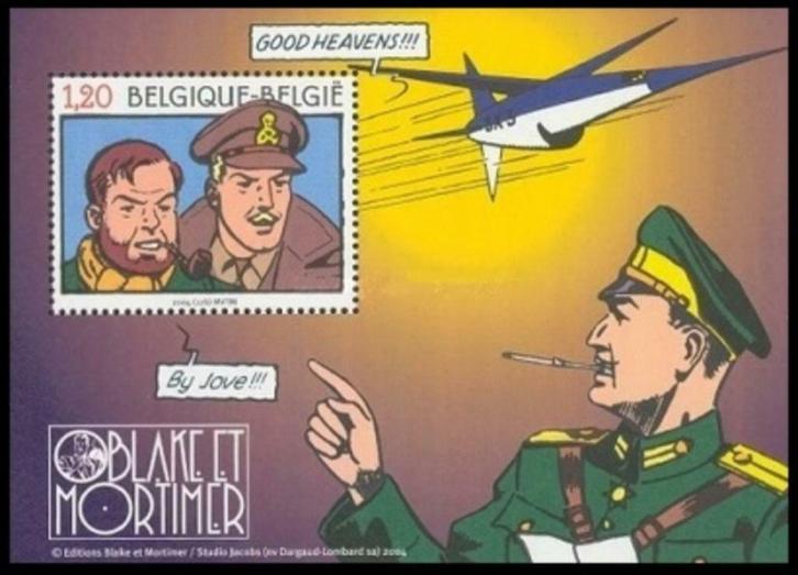 BL112 postzegelvel Blake & Mortimer (stripverhaal), Postzegels en Munten, Postzegels | Europa | België, Postfris, Frankeerzegel