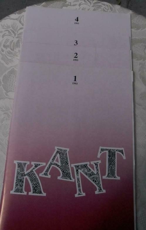 KANT-tijdschrift 1993 (30j oud)  nr. 1-2-3-4  kantklossen, Hobby & Loisirs créatifs, Dentelle, Comme neuf, Livre ou Revue, Enlèvement ou Envoi
