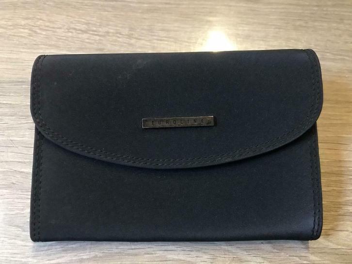 Damesportefeuille "Euroline", Handtassen en Accessoires, Portemonnees, Zo goed als nieuw, Overige merken, Zwart, Ophalen of Verzenden