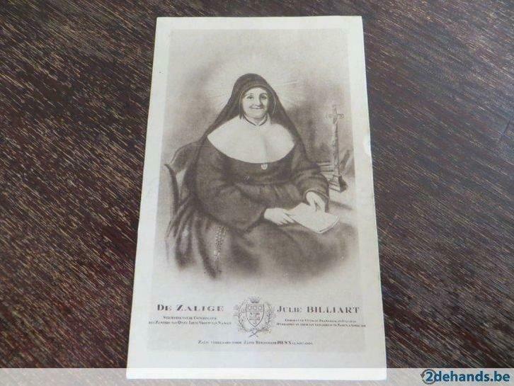 oude bid/gedenkprentje de zalige julie billiart 1751-1816, Verzamelen, Bidprentjes en Rouwkaarten, Bidprentje, Ophalen of Verzenden