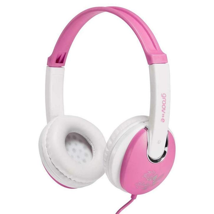 Groov-e Kidz-DJ stijl Headphone - roze/wit kids, Audio, Tv en Foto, Hoofdtelefoons, Nieuw, Over oor (circumaural), Ophalen of Verzenden