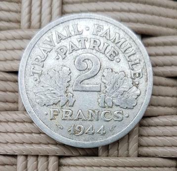 2 Francs - 1944 - France - BAZOR - Aluminium beschikbaar voor biedingen