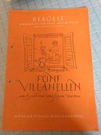 FÜNF  VILANELLEN        Hans Bergese