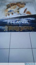affiche cinema Titanic 180x124 cm Leonarda Di Caprio&Winslet, Verzamelen, Ophalen of Verzenden, Gebruikt, Film en Tv