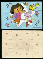 lot van 4 puzzels van Dora in het HOUT ,,zie foto's ,,ook th, Autres types, Utilisé, Enlèvement ou Envoi