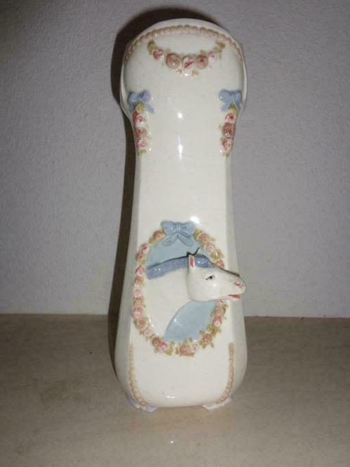 Prachtige Antieke porseleinen vaas met paardehoofd, Antiek en Kunst, Antiek | Vazen, Ophalen