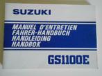 Suzuki GSX1100E owners manual
