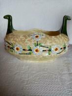 Art Nouveau Royal Dux Boheme keramische shuttle vaas 1900/20, Ophalen of Verzenden