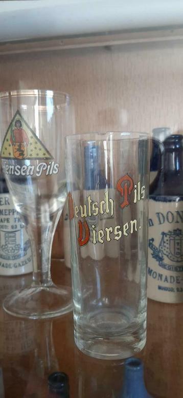 Gezocht oude Duitse bierglazen met emaille  beschikbaar voor biedingen