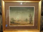 Aquarel "herfstlandschap" van Paul Mombaerts (1983), Ophalen