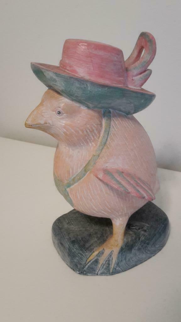 Houten vogel uit Indonesisch hout, Huis en Inrichting, Woonaccessoires | Overige, Ophalen of Verzenden