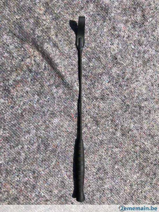 Cravache obstacle noire courte, Dieren en Toebehoren, Paarden en Pony's | Overige Paardenspullen, Gebruikt, Ophalen