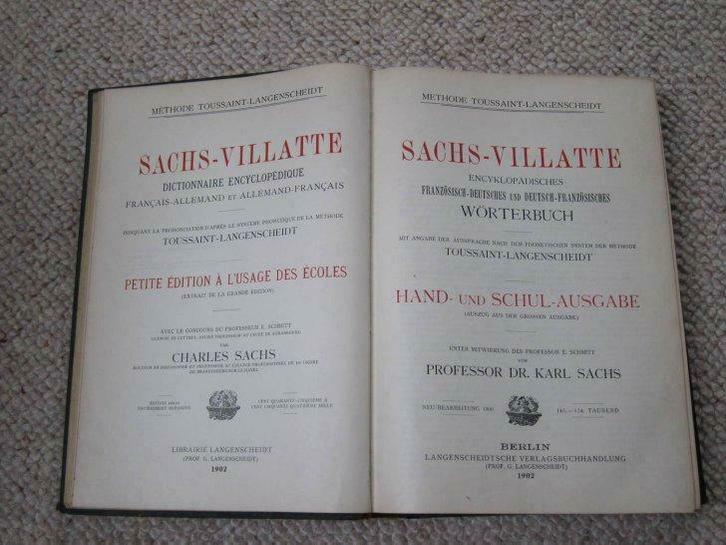 Dictionnaire encyclopédique francais-allemand, 1902, Antiek en Kunst, Antiek | Boeken en Manuscripten, Ophalen of Verzenden