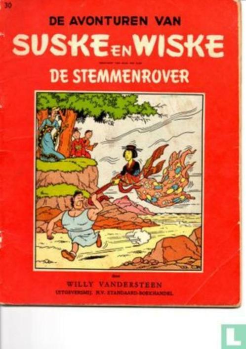 Suske en Wiske 30 De Stemmenrover- 2e druk 1957 goed, Boeken, Stripverhalen, Gelezen, Eén stripboek, Ophalen of Verzenden