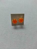 Ronde oorbellen nieuw, Handtassen en Accessoires, Oorbellen, Overige materialen, Nieuw, Oranje, Ophalen of Verzenden