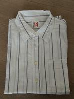Gekleed wit hemd met blauwe streep . Maat 168/ 14 jaar, Bellerose, Ophalen of Verzenden, Zo goed als nieuw