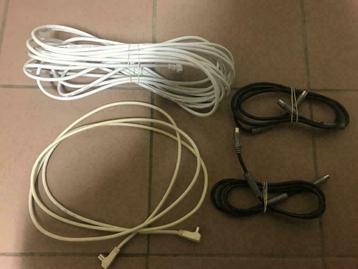 Câble VHF (5 pièces), Enlèvement ou Envoi, Utilisé, Moins de 2 mètres, Câble TV