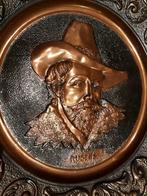 Koperen Rubens wandschaal met reliëf, Antiek en Kunst, Antiek | Brons en Koper, Ophalen of Verzenden, Koper