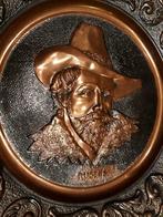 Koperen Rubens wandschaal met reliëf, Enlèvement ou Envoi, Cuivre