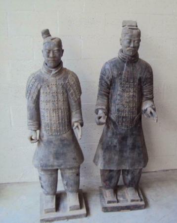 Statue en terre cuite soldat guerrier Xi'an Chine