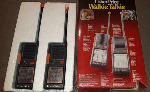 Walkie Talkie Fisher-Price uit 1985 vintage, Kinderen en Baby's, Speelgoed | Fisher-Price, Gebruikt, Overige typen, Met geluid