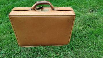 Vintage Hartmann 4700 attaché koffer case 100 % leder cognac, Enlèvement ou Envoi