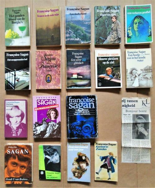 Françoise Sagan - 17 éditions néerlandophone - 1959/1985, Livres, Littérature, Utilisé, Europe autre, Enlèvement ou Envoi