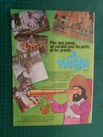 Tintin - publicité papier "Walibi" - 1980, Ophalen of Verzenden, Kuifje, Gebruikt, Overige typen