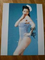 Aria Giovanni (erotische actrice) original photo singnature, Ophalen of Verzenden