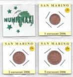 Saint-Marin 1, 2 et 5 centimes d'euro 2006, Saint-Marin, Enlèvement ou Envoi