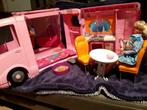 Barbie's glamour dream camper (2008) + vintage parfum barbie, Gebruikt, Ophalen of Verzenden