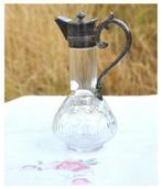 §  huilier en cristal taille et metal argente, Enlèvement ou Envoi