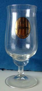 bier brouwerij glas Munck Albani Danish beer goudtekst Gomme, Verzamelen, Ophalen of Verzenden, Zo goed als nieuw, Bierglas