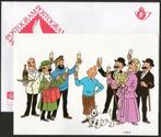TINTIN Enveloppe + Carte (Hergé) Postogram 92/J10