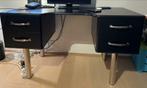 Malibu zwart bureau 4 lades, Huis en Inrichting, Bureau