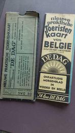 Nieuwe praktische toeristenkaart van België.  De Dag 1930, Boeken, Ophalen of Verzenden, Zo goed als nieuw, België
