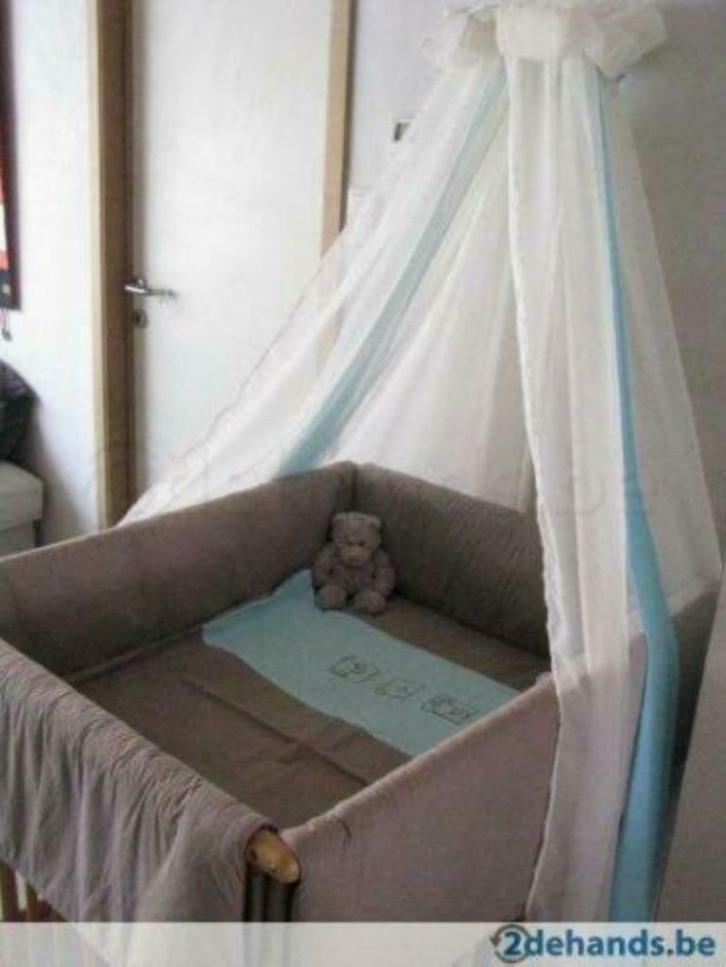 Park met parkbekleding VACO thema muisje, Kinderen en Baby's, Babyparken, Zo goed als nieuw, Vierkant, In hoogte verstelbaar, Wieltjes