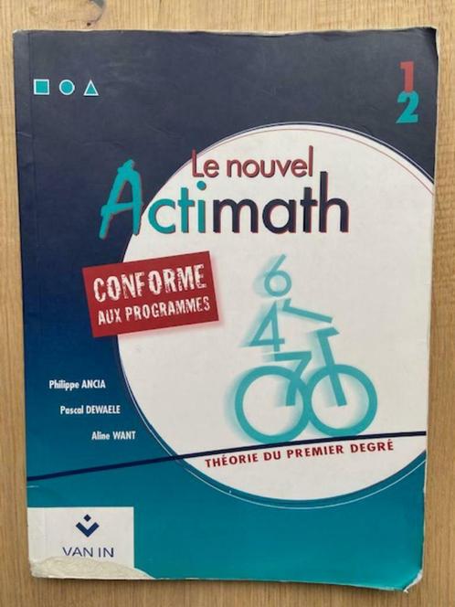 Livre scolaire Le Nouvel Actimath1-2 ISBN 978-90-306-4438-5, Livres, Livres scolaires, Comme neuf, Mathématiques A, Secondaire