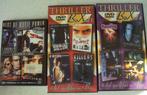 3 stuks  4 DVD BOXen "THriller" in Prima staat !!, CD & DVD, DVD | Action, Thriller d'action, Tous les âges, Coffret, Enlèvement ou Envoi