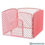 Enclos/Parc 1m² rose cage chien cage chiot enclos chien, Nieuw, Verzenden