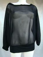 Blouse Transparant maat 42., Verzenden, Nieuw, Maat 42/44 (L), Zwart