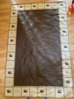 Beau tapis brun beige éléphant zèbre, Comme neuf, Beige